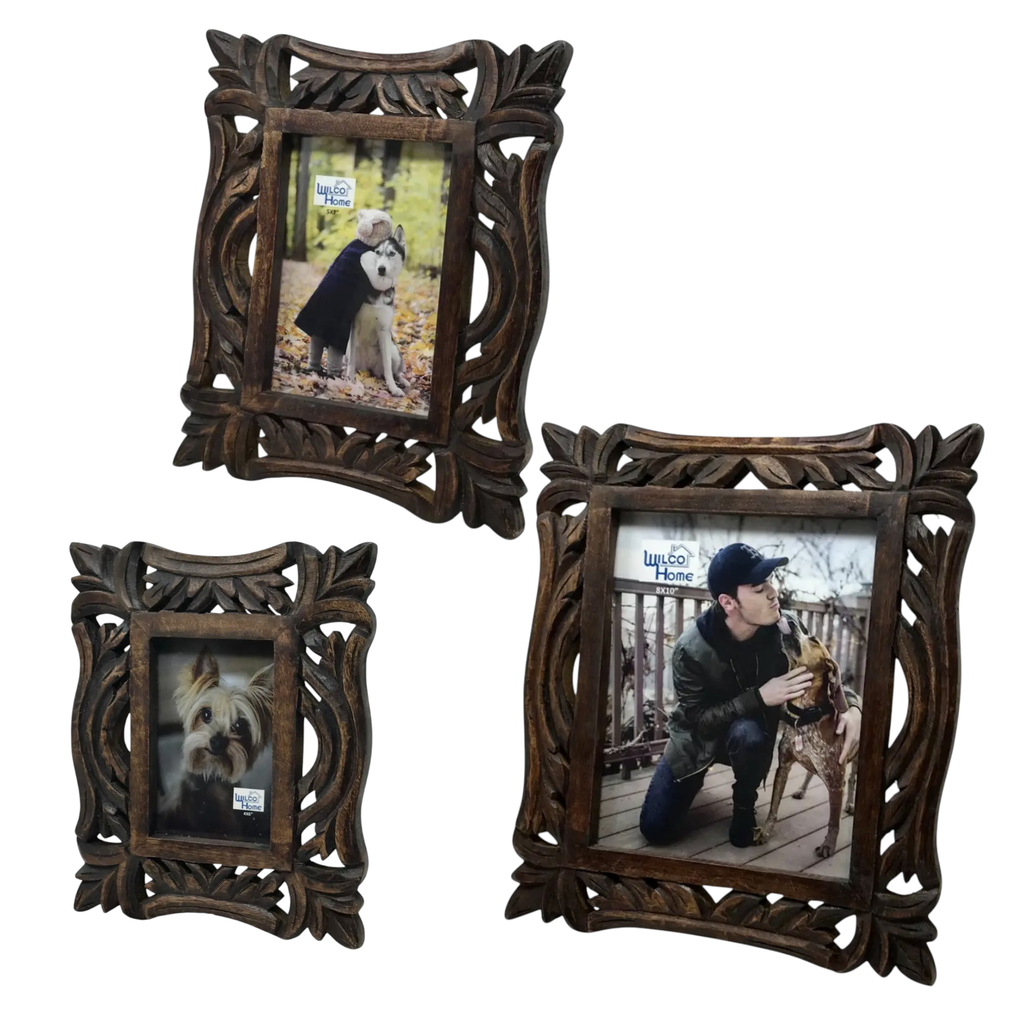 Seville Hand-Carved Easel Photo Frame