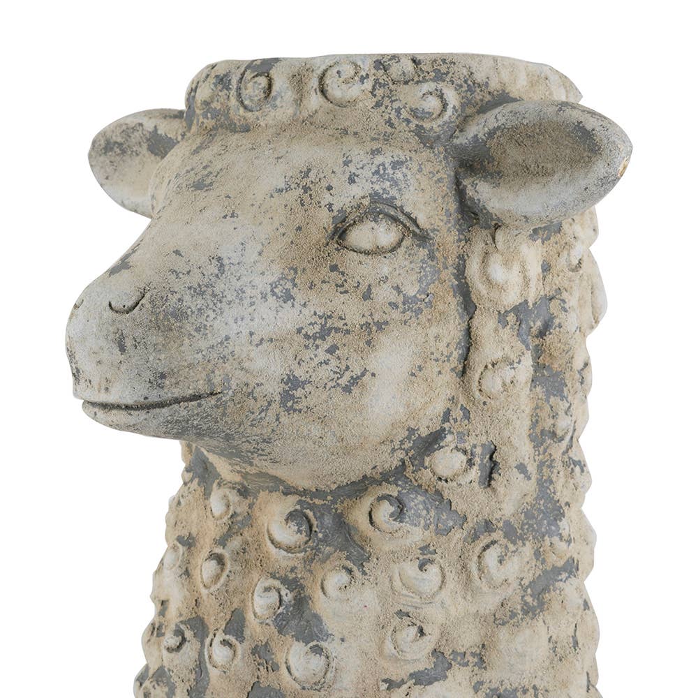14x12x14.5"  Sheep Statue Planter - Cream