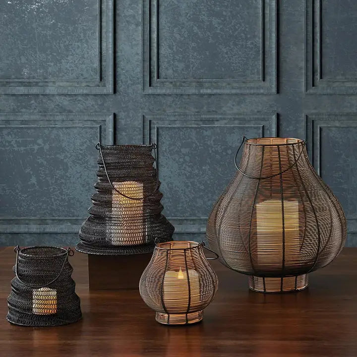 Black Folding Lantern