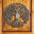 Celtic Tree of Life, Haitian Metal Wall Hanging Art 17"x17"