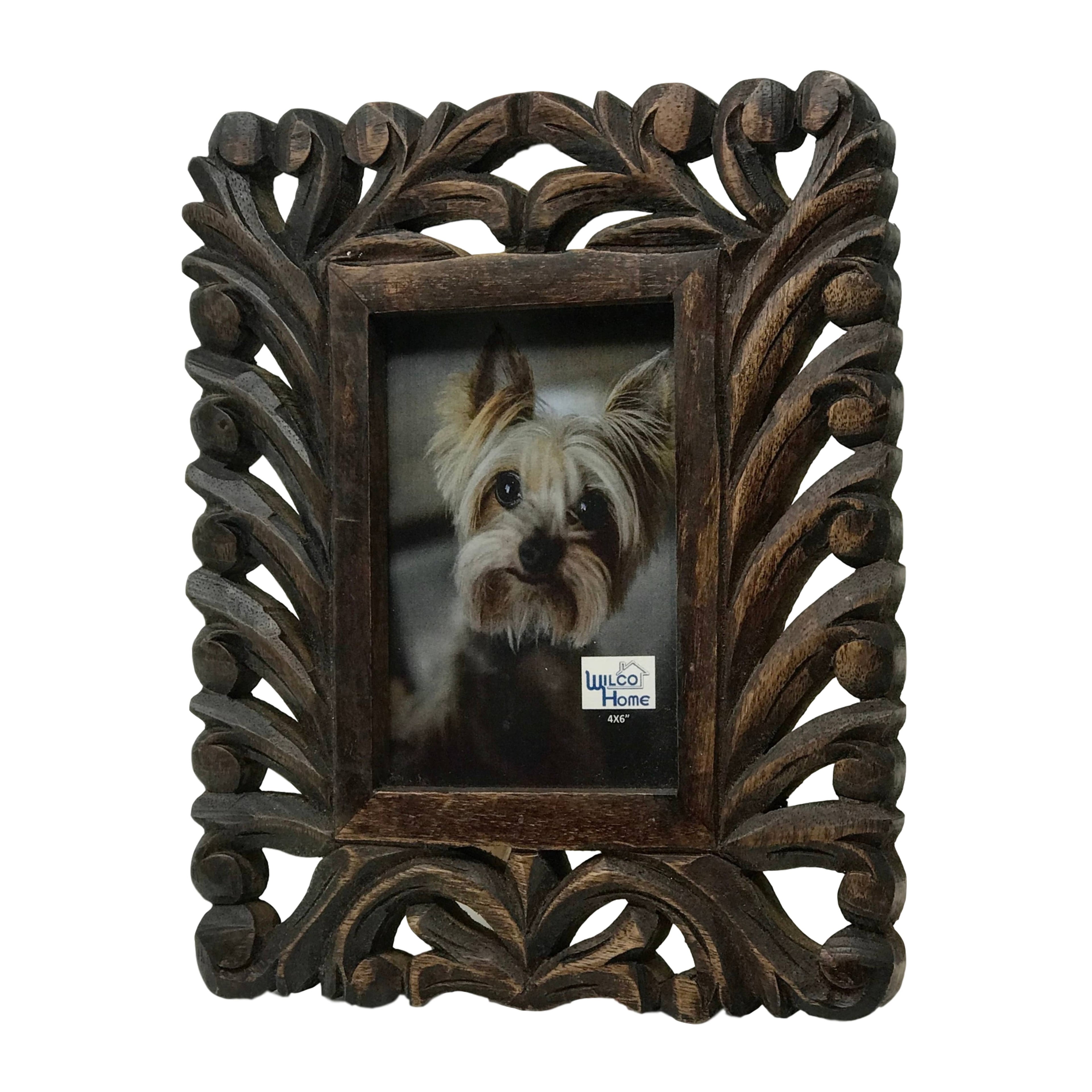 Castille Hand-Carved Easel Photo Frame-Fall Décor