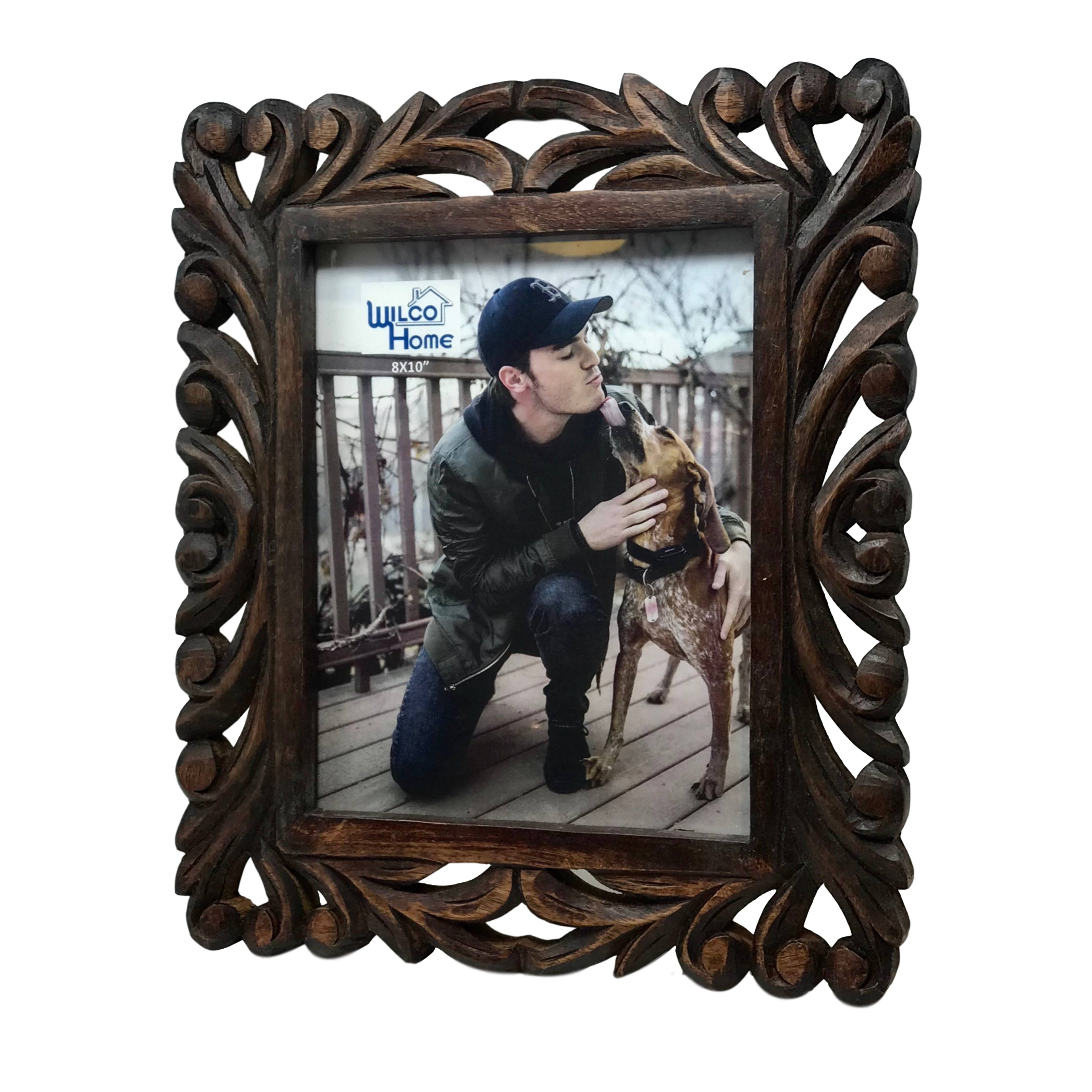Castille Hand-Carved Easel Photo Frame-Fall Décor