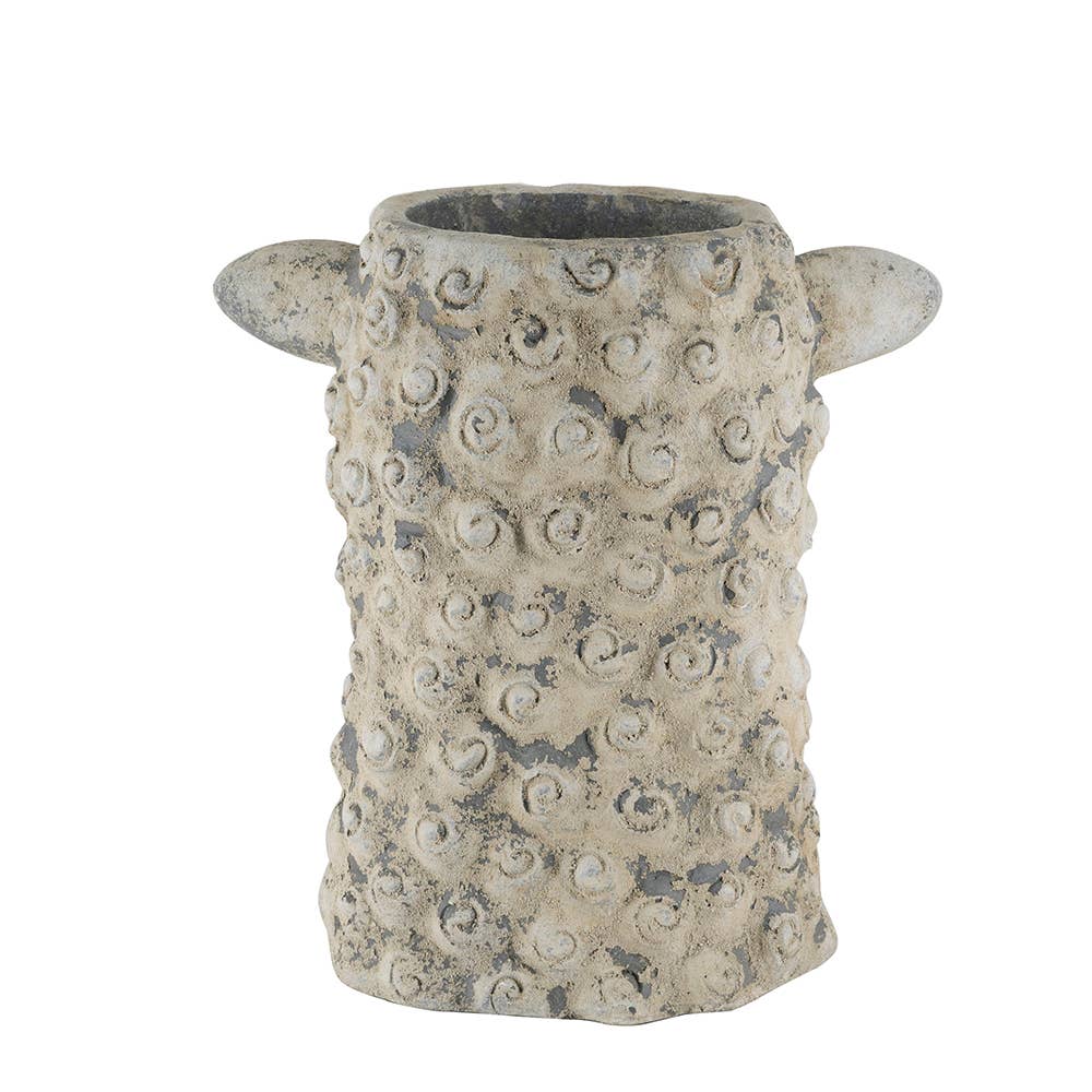14x12x14.5"  Sheep Statue Planter - Cream