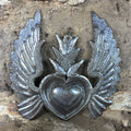 Metal Flaming Sacred Heart Wall Art/Ornament