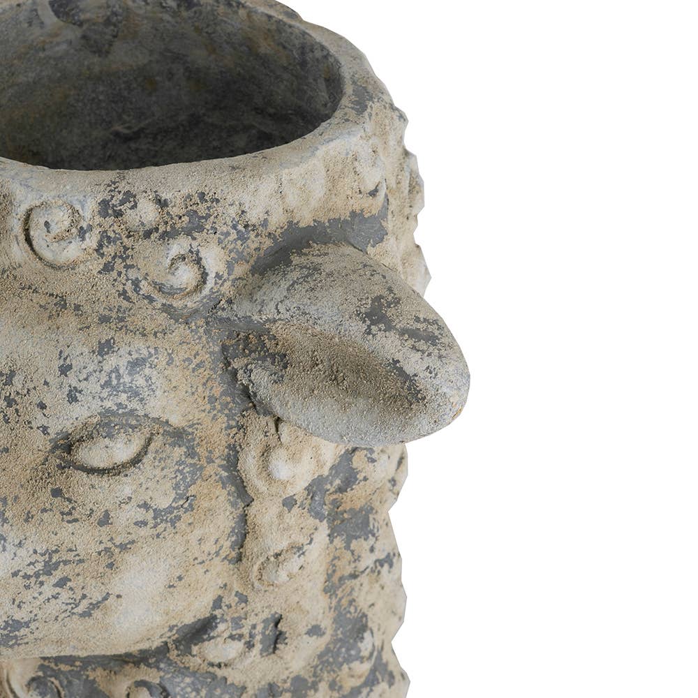 14x12x14.5"  Sheep Statue Planter - Cream