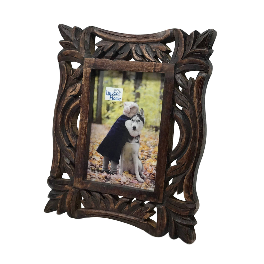 Seville Hand-Carved Easel Photo Frame
