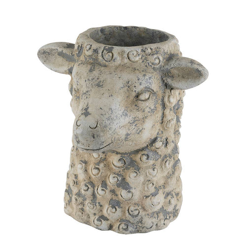 14x12x14.5"  Sheep Statue Planter - Cream