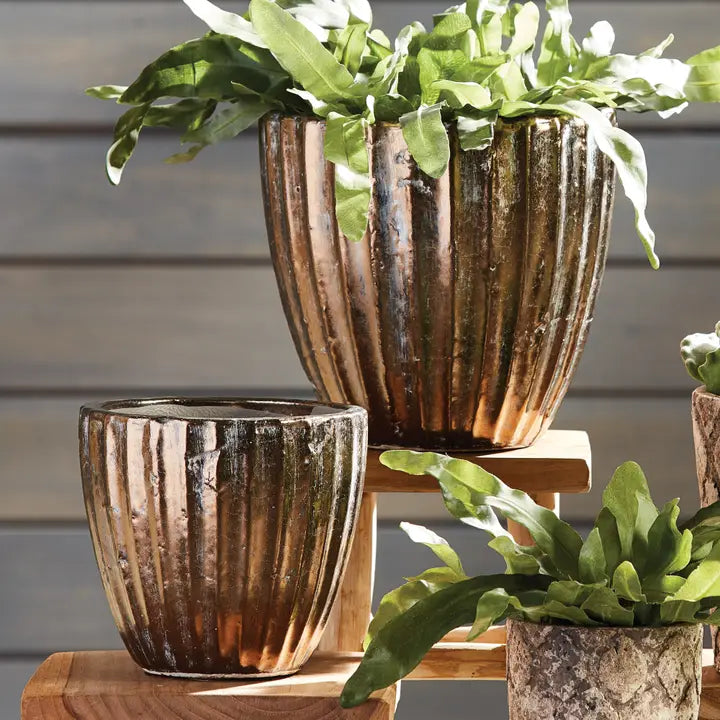 Metalized Tapered Pot