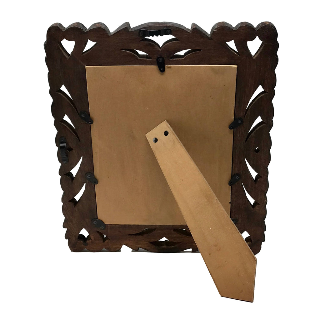 Castille Hand-Carved Easel Photo Frame-Fall Décor