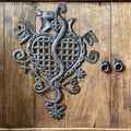 Handmade Metal Snake & Heart Wall Art
