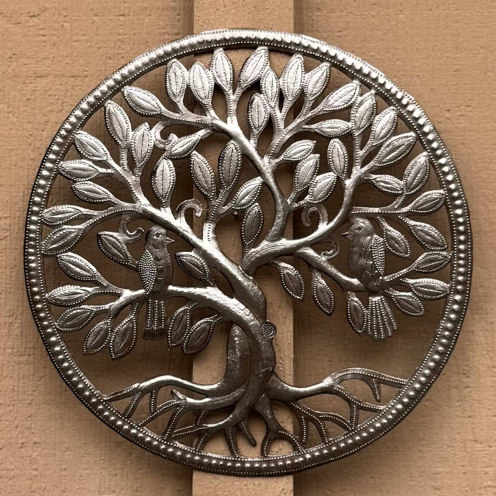 Metal Tree of Life, Garden Art, Handmade, Fair Trade 12"x12"