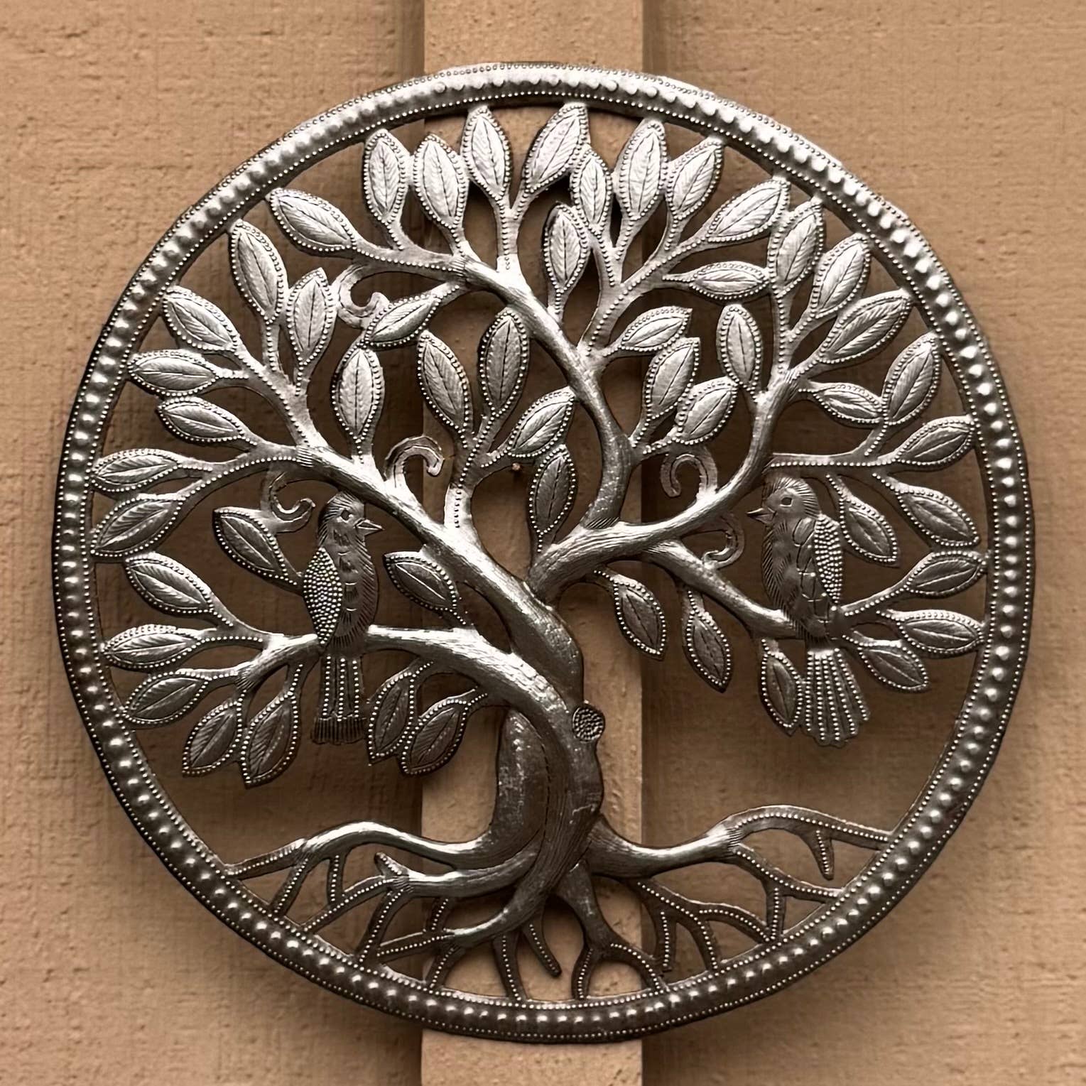 Metal Tree of Life, Garden Art, Handmade, Fair Trade 12"x12"